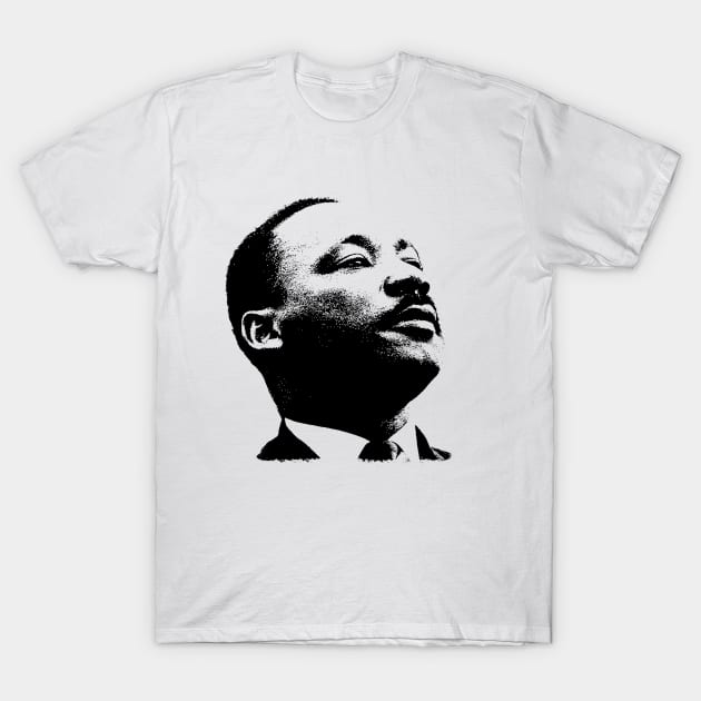 Martin Luther King Portrait  Pop Art T-Shirt by phatvo